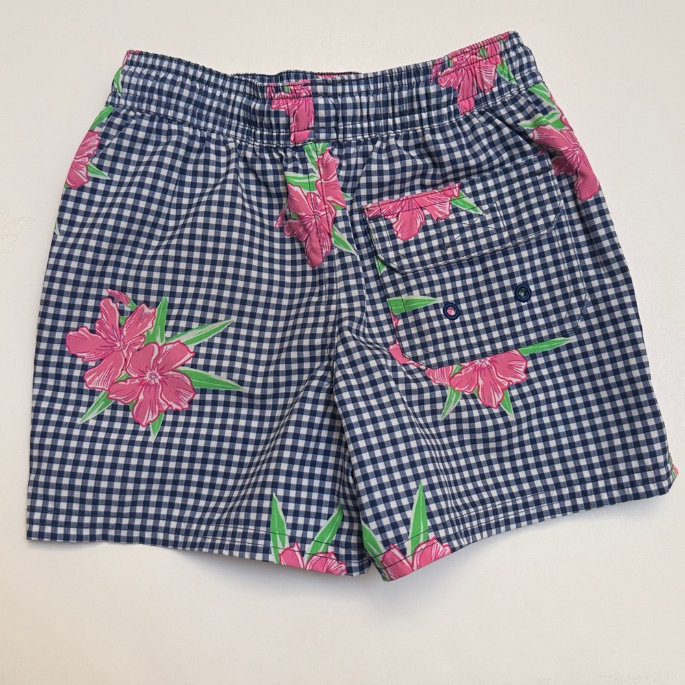 Vineyard Vines Navy Gingham Swim Shorts | 3T - Picture 4 of 7